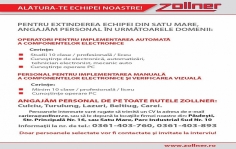 Angajări la ZES Zollner Electronic S.R.L. Satu Mare